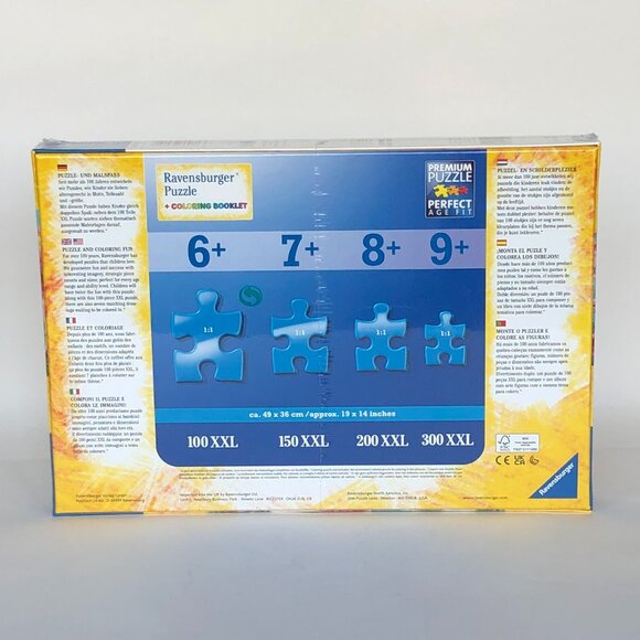 New sealed Ravensburger 100XXL Puzzle-Magical Unicorns w/Coloring  booklet - Picture 14 of 16